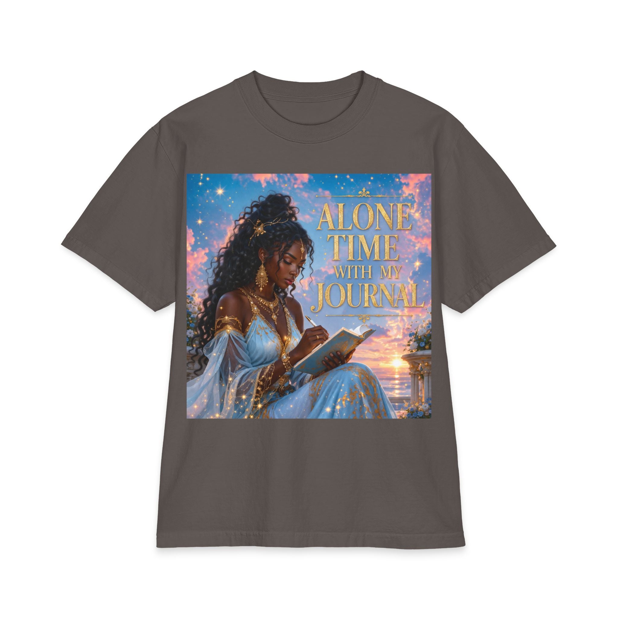 Alone Time With My Journal T-Shirt — Cozy Journaling Graphic Tee