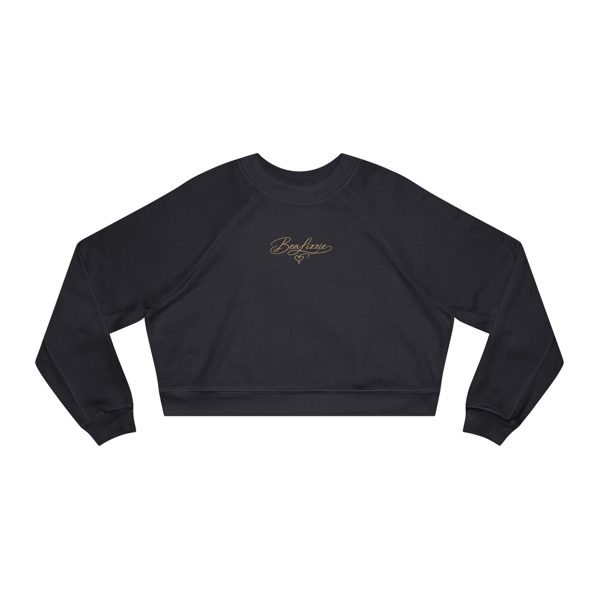 Cropped Fleece Pullover Elegant "BeaLizzie" Women's Crop Sweatshirt