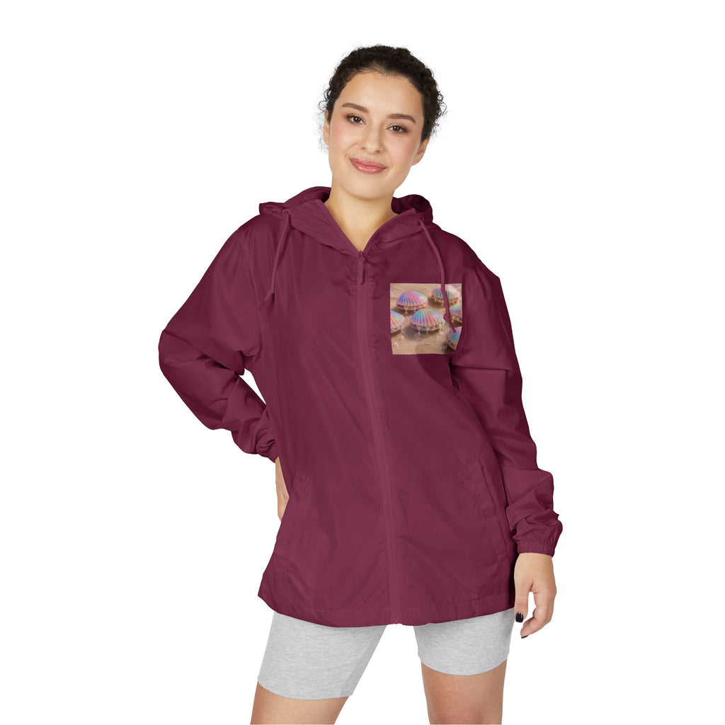 Donut Squad Windbreaker Jacket — Cute Pastel Donut Pocket Print