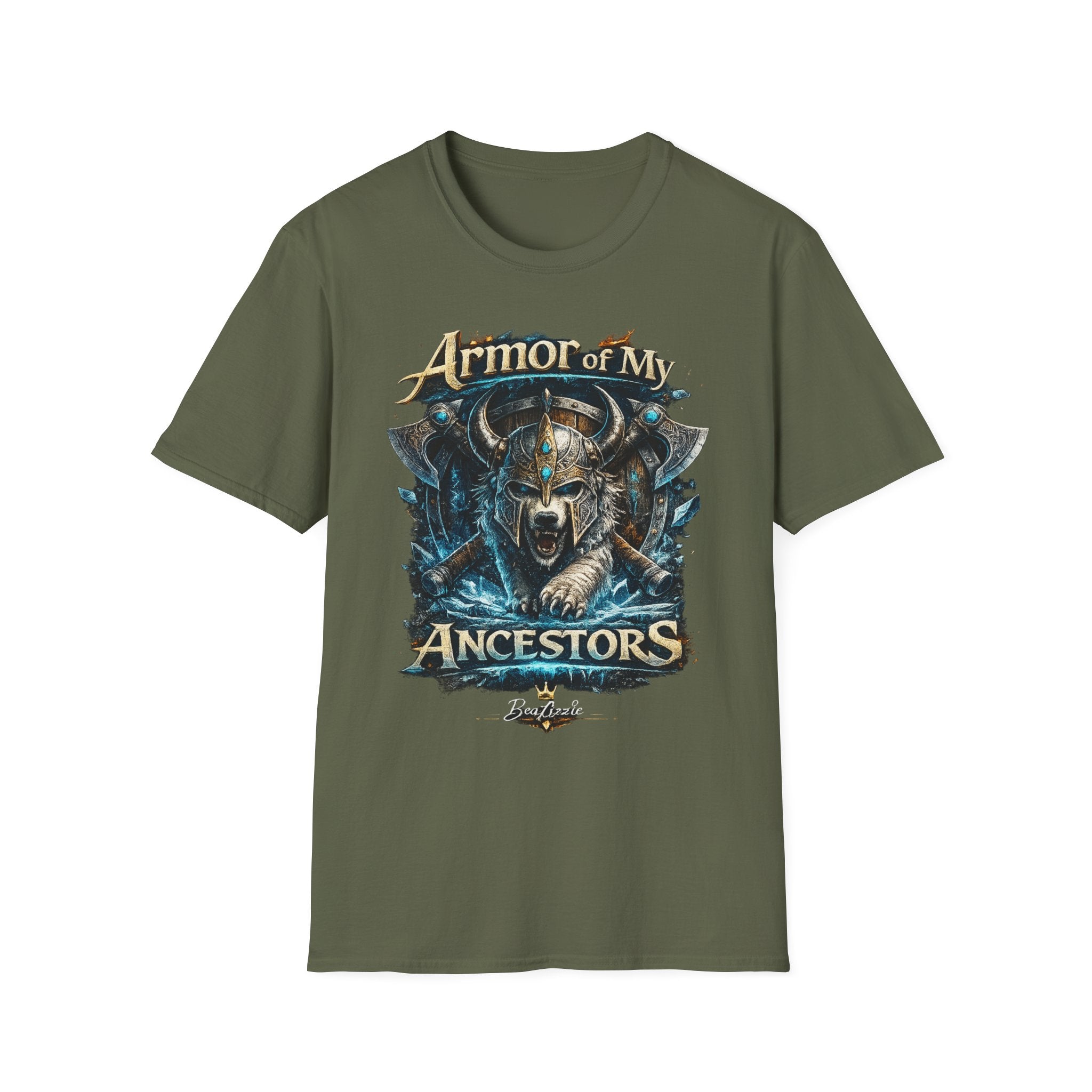 Armor of My Ancestors T-Shirt — Viking Warrior Shield Graphic Tee