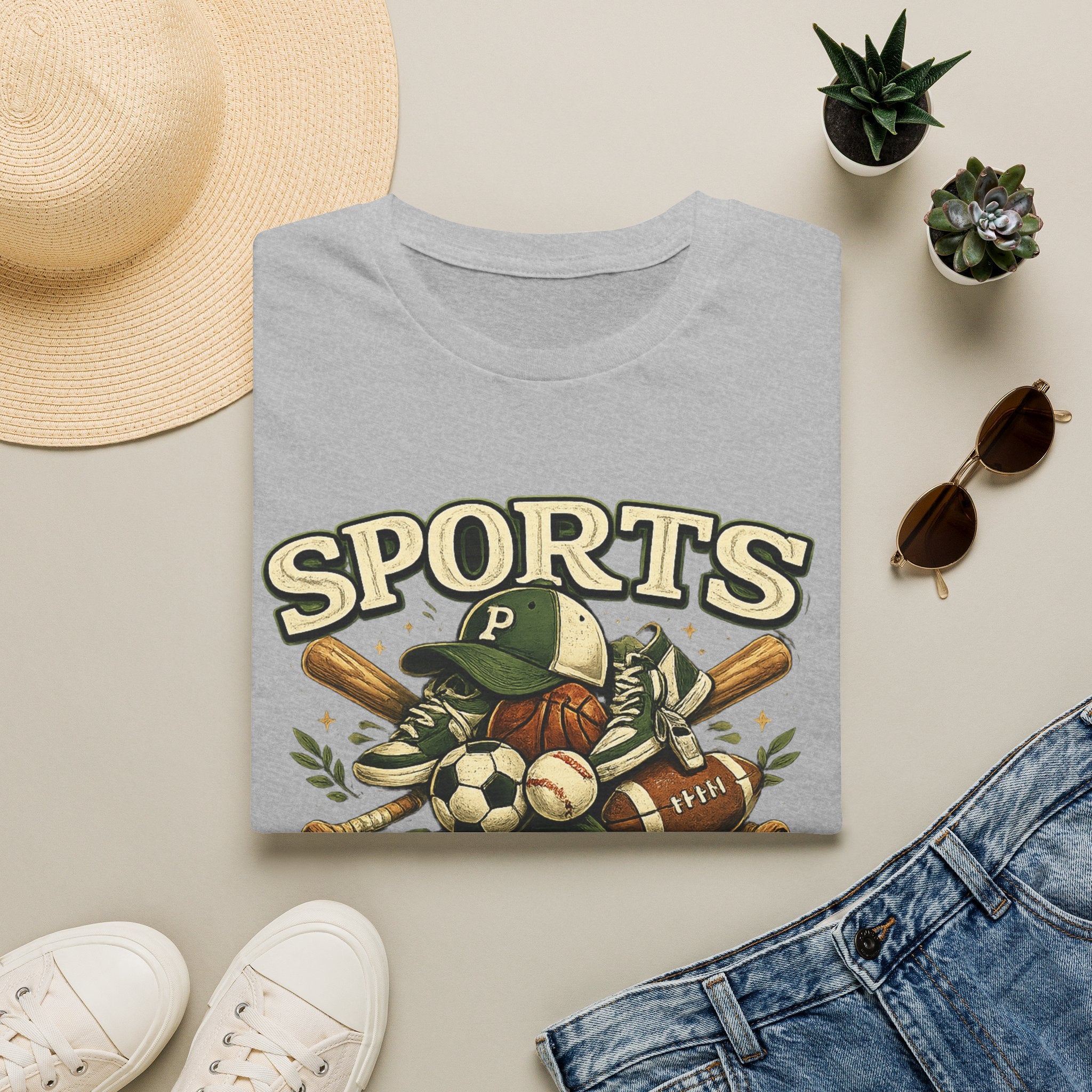 Sports Papa T-Shirt — Loving & Loud Vintage Sports Dad Tee