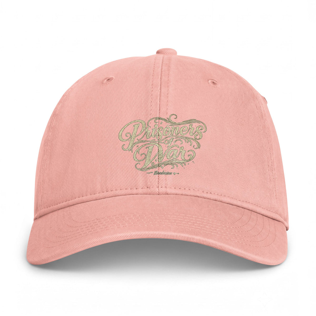 Coastal Washed Cap — Vintage Script Beach Dad Hat