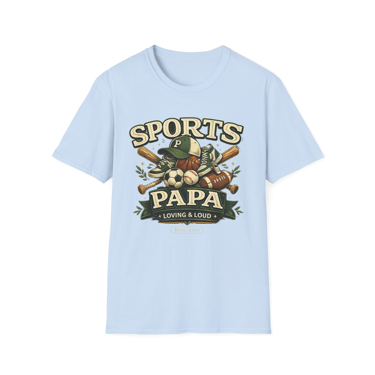 Sports Papa T-Shirt — Loving & Loud Vintage Sports Dad Tee