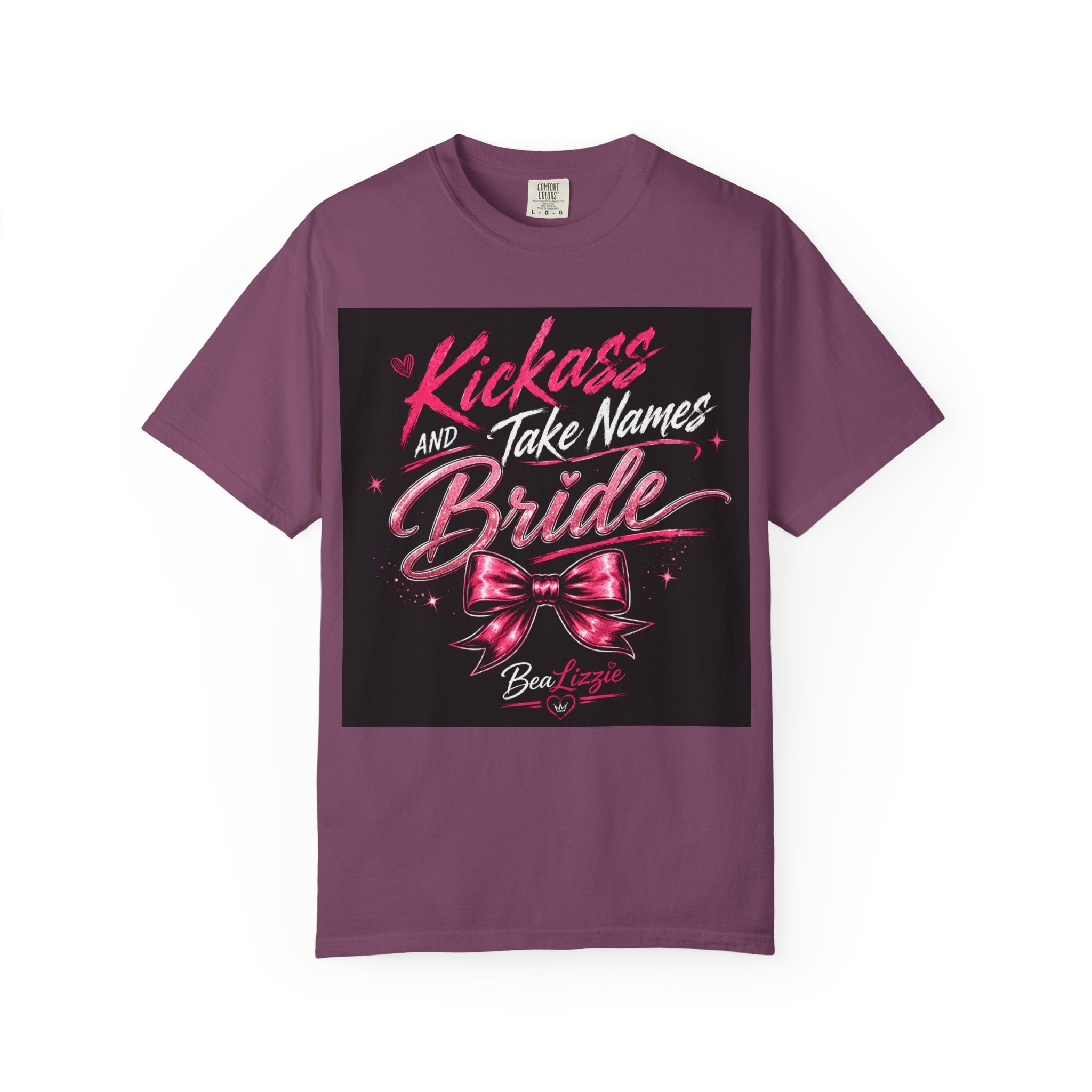 Bride 'Kick Ass and Take Names' Graphic Tee — Bachelorette Party Shirt