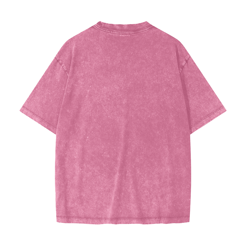 T-shirt lourd délavé par la neige