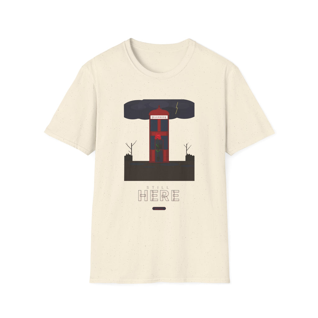 Vintage British Phone Booth T-Shirt — 'Telephone' Graphic Tee