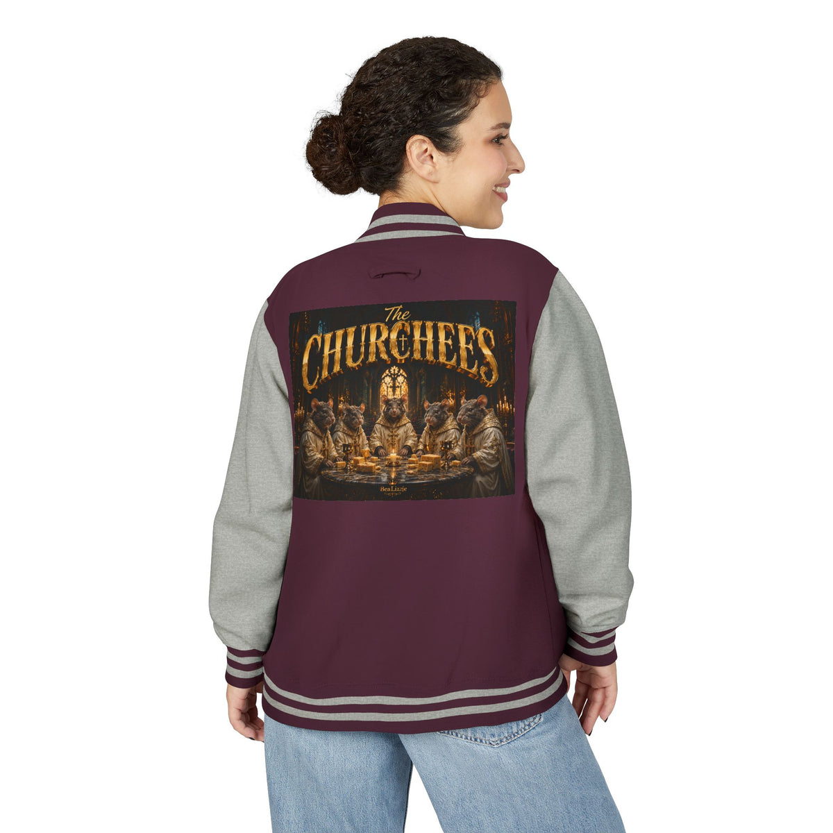 Letterman Jacket — 'The Churchees' Vintage Horror Band Varsity Jacket
