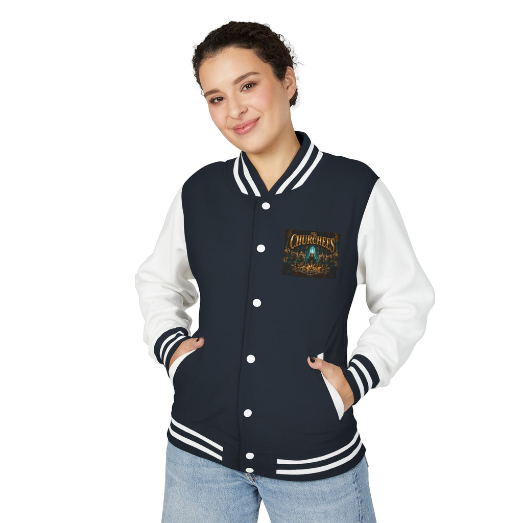 Letterman Jacket — "The Churchees" Retro Band Varsity Jacket