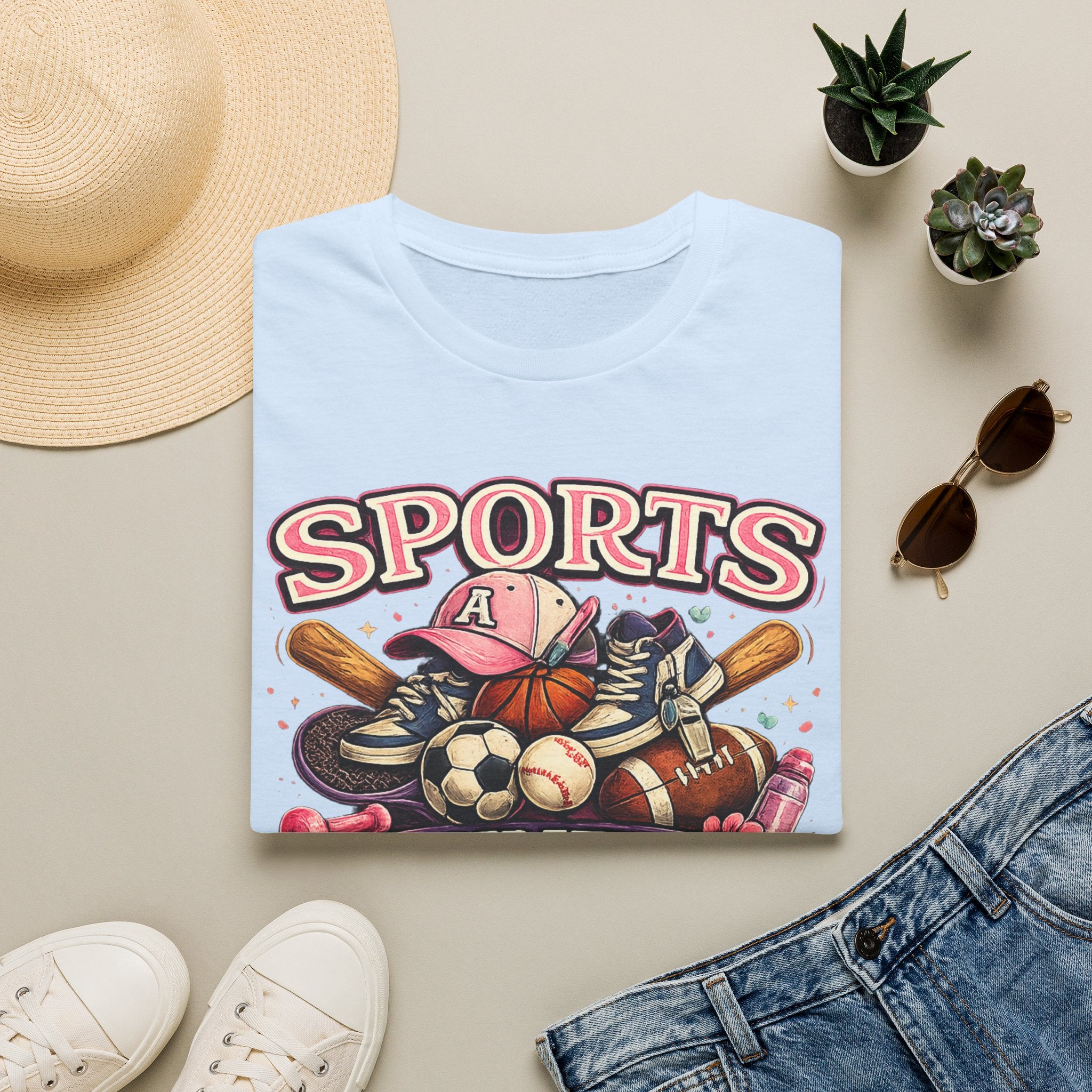 Sports Auntie T-Shirt — Proud Athletic Aunt Graphic Tee