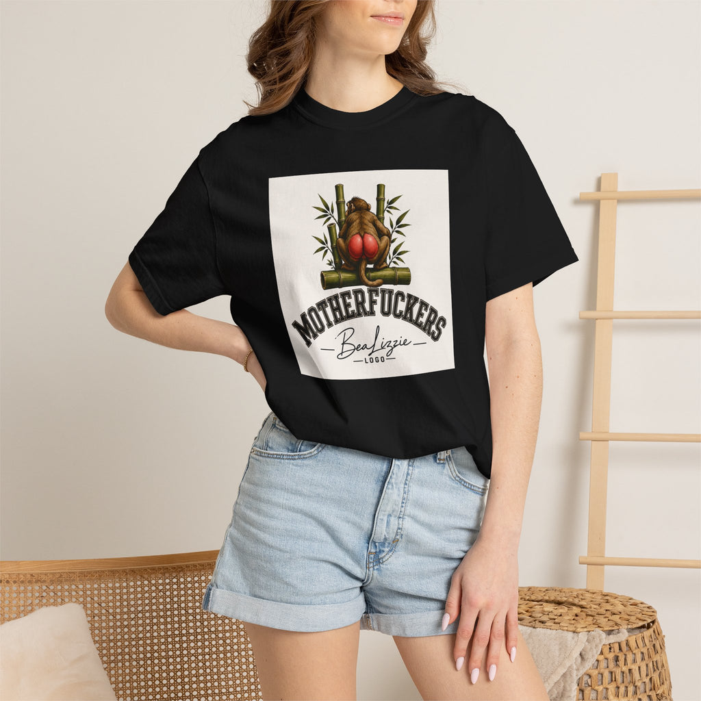 Motherfuckers Buddha Graphic T-Shirt — Retro Buddha & Bamboo Illustration Tee