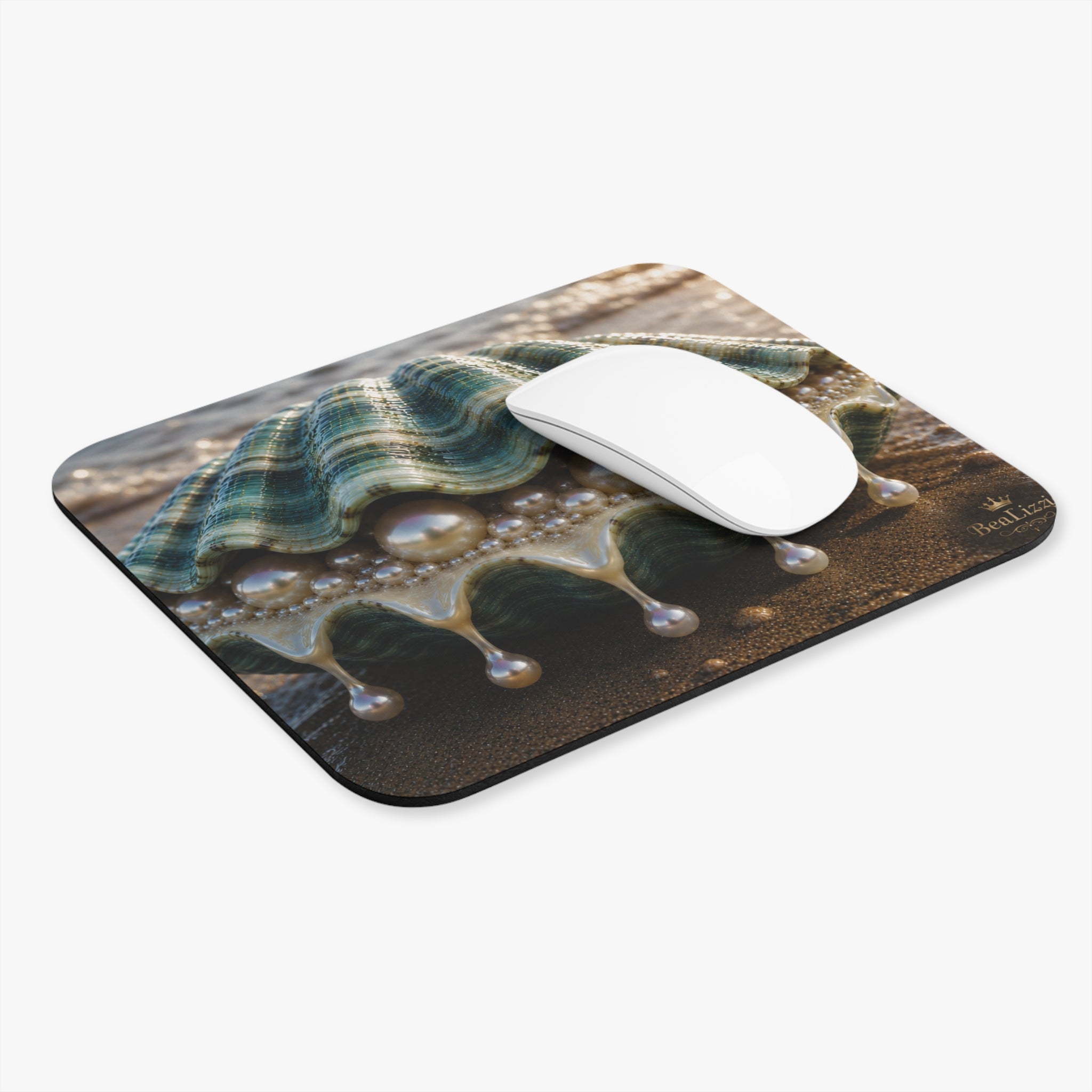 Ocean Pearl Mouse Pad — Coastal Beachy Desk Accessory
