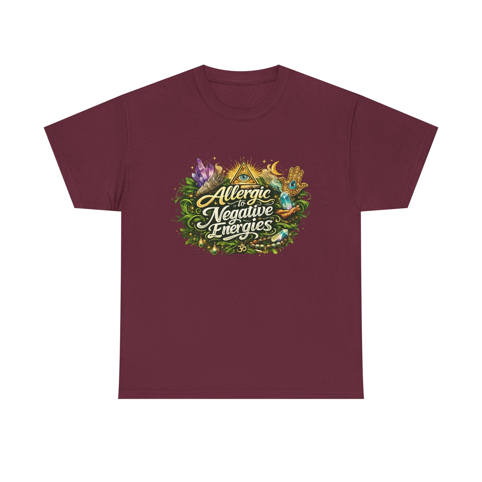 T‑Shirt — "Allergic to Negative Energies" Spiritual Graphic Tee