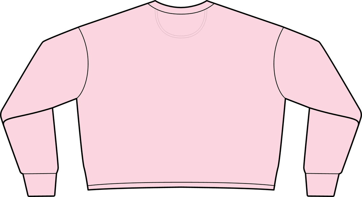 BeaLizzie Heart Crop Sweatshirt  Women's Lightweight Crewneck