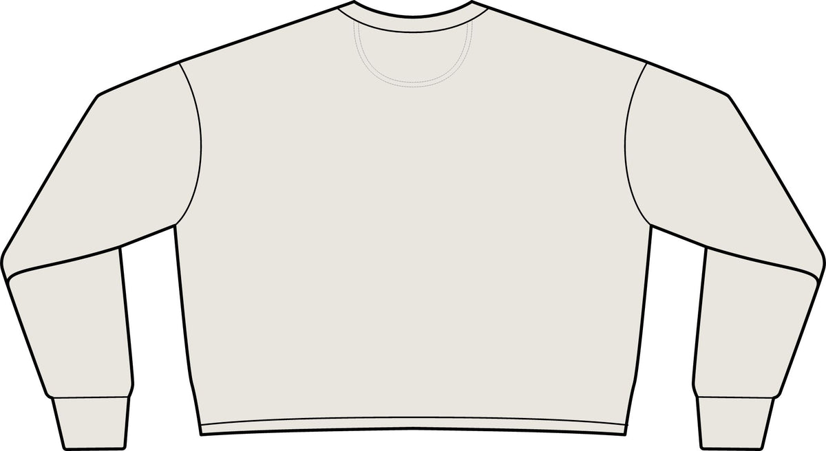 BeaLizzie Heart Crop Sweatshirt  Women's Lightweight Crewneck