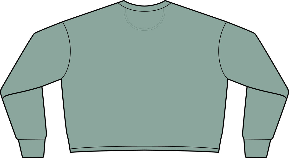 BeaLizzie Heart Crop Sweatshirt  Women's Lightweight Crewneck