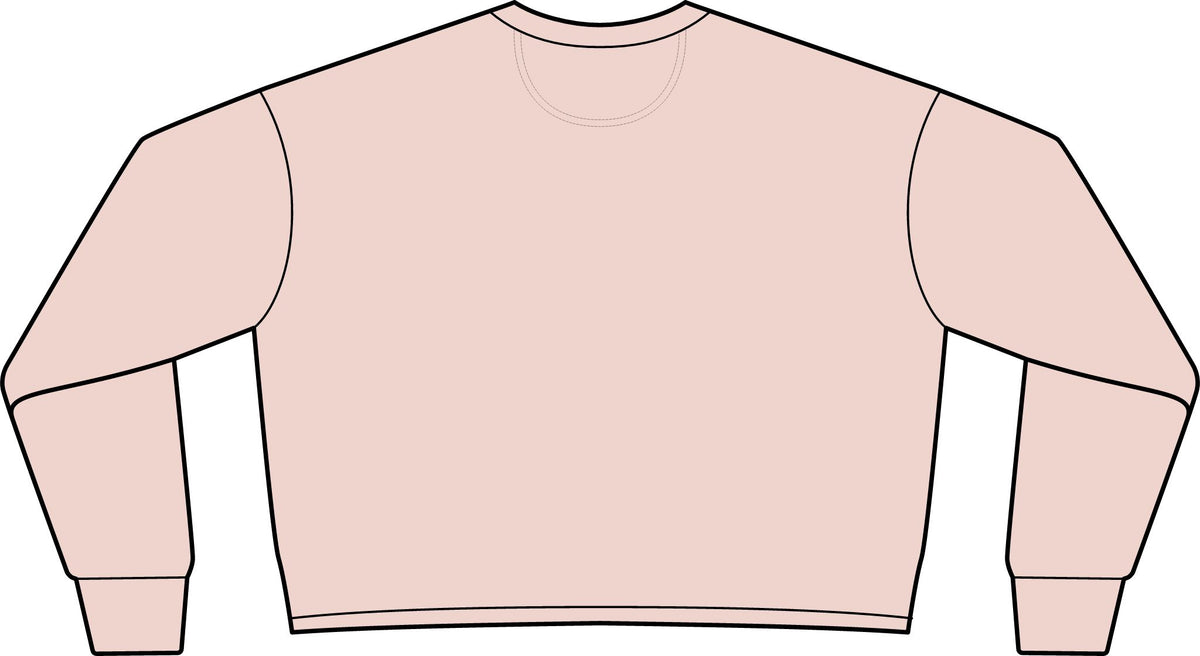 BeaLizzie Heart Crop Sweatshirt  Women's Lightweight Crewneck