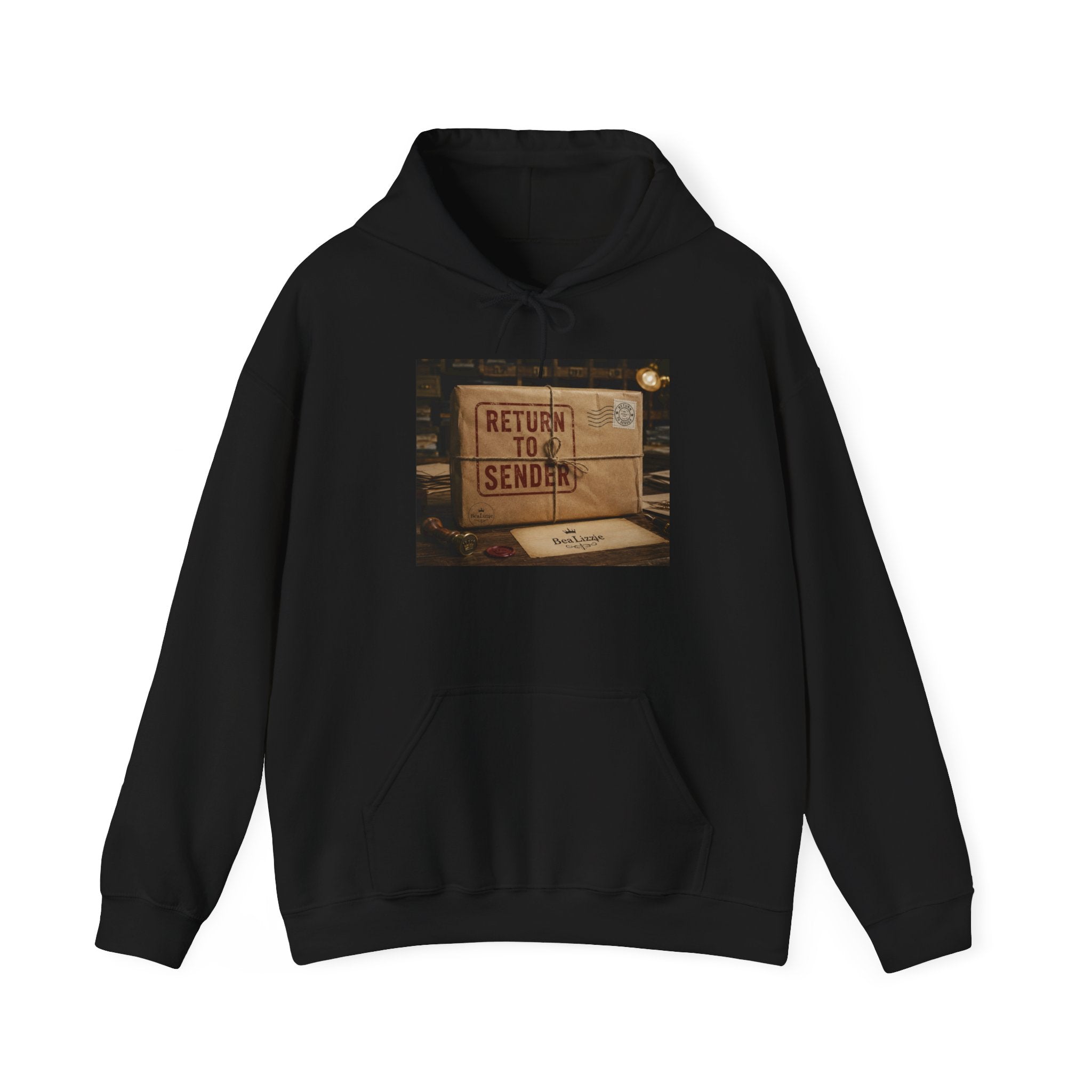 Sweat à capuche « Retour à l'expéditeur » – Motif boîte aux lettres vintage