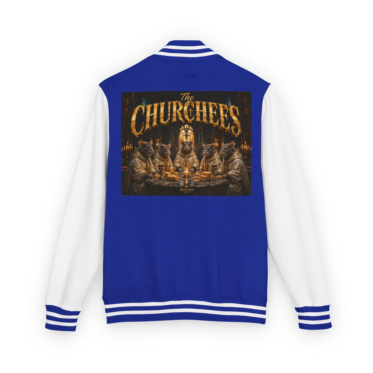 Letterman Jacket — 'The Churchees' Vintage Horror Band Varsity Jacket