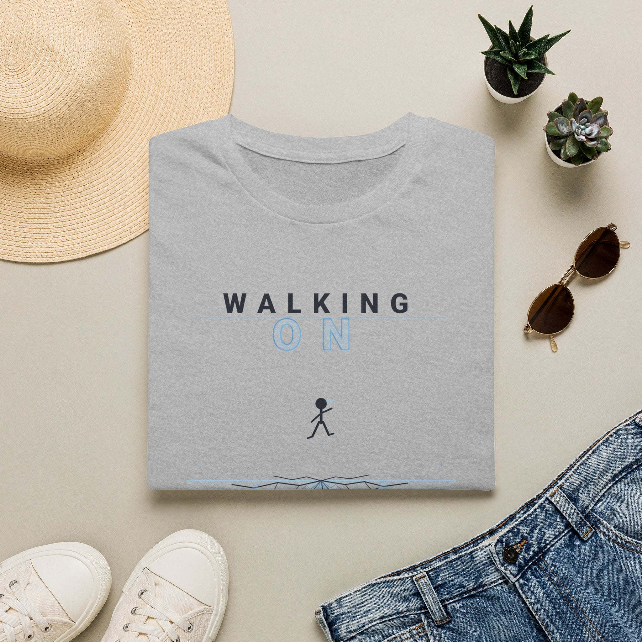 Walking On Thin Ice T-Shirt — Minimalist Motivational Tee