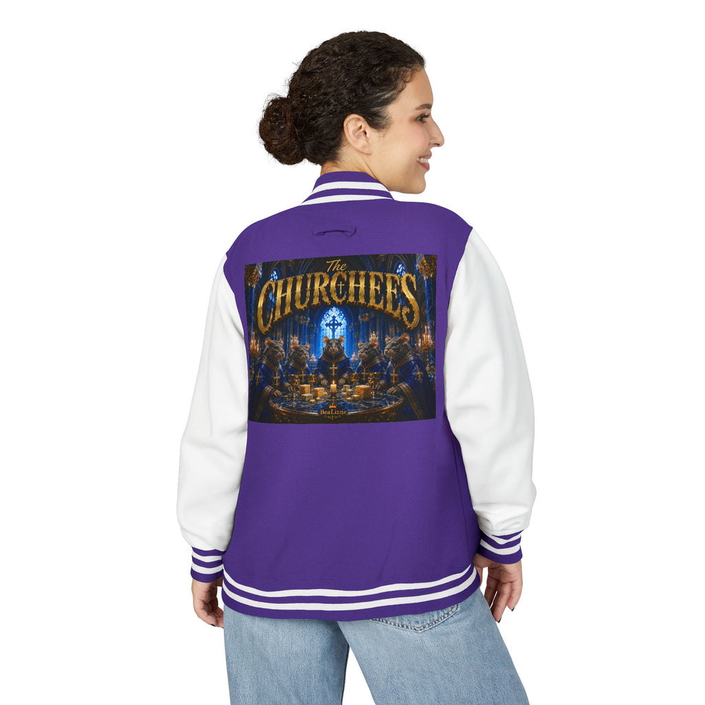 The Churchees Logo Letterman Jacket — Retro Band Varsity Jacket