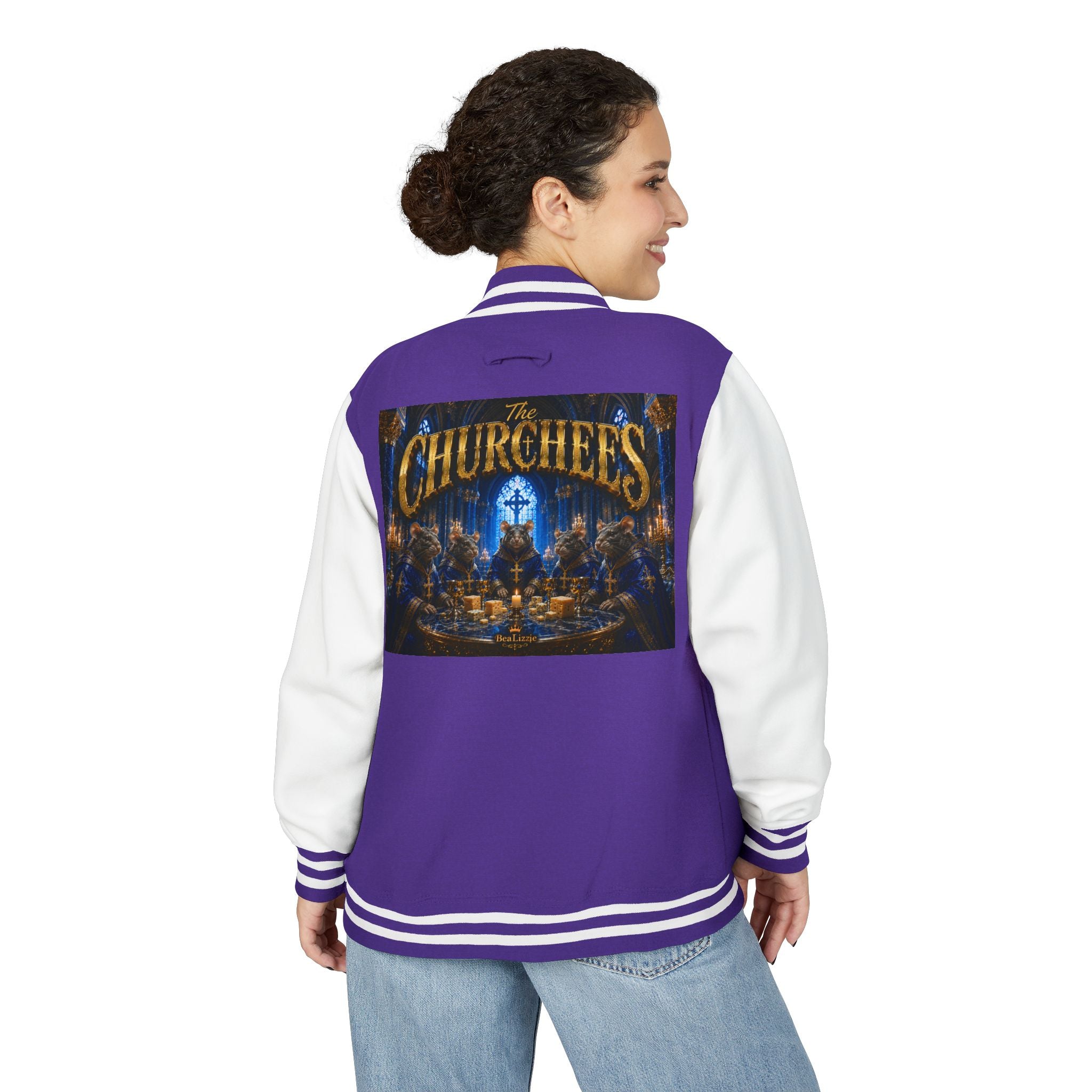 The Churchees Logo Letterman Jacket — Retro Band Varsity Jacket