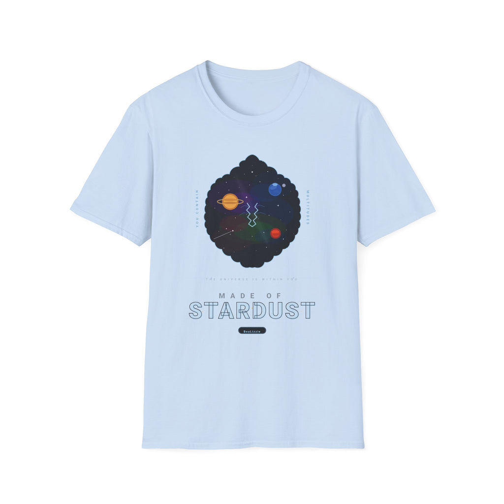Galaxy Graphic T‑Shirt — 'Making Stardust' Cosmic Planet Tee