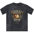 Vintage 'Cock-a-Doodle-Doo B!tch' Crewneck Tee — Rustic Rooster Graphic Shirt