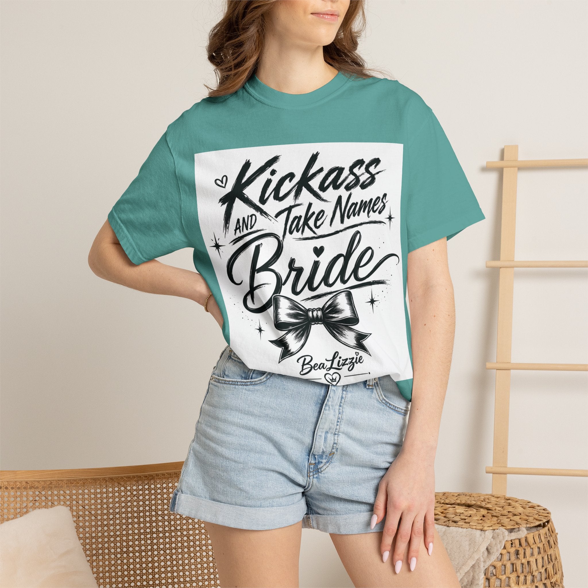 Bride T-Shirt — "Kickass and Take Names" Bachelorette Tee