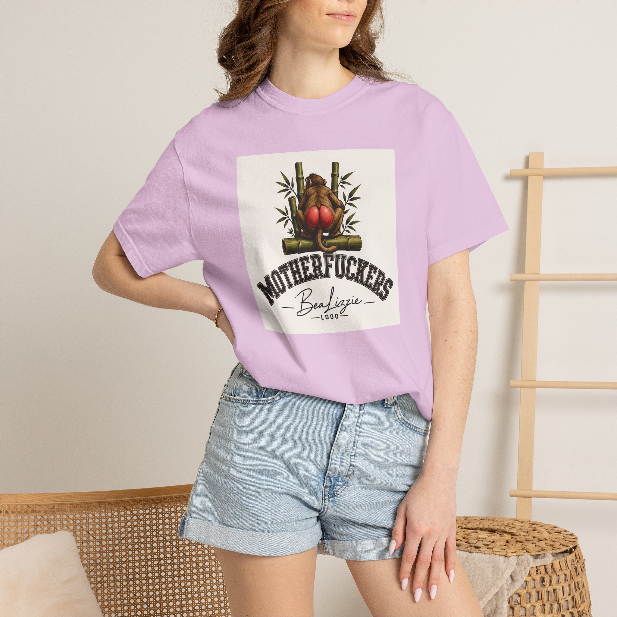 Motherfuckers Buddha Graphic T-Shirt — Retro Buddha & Bamboo Illustration Tee