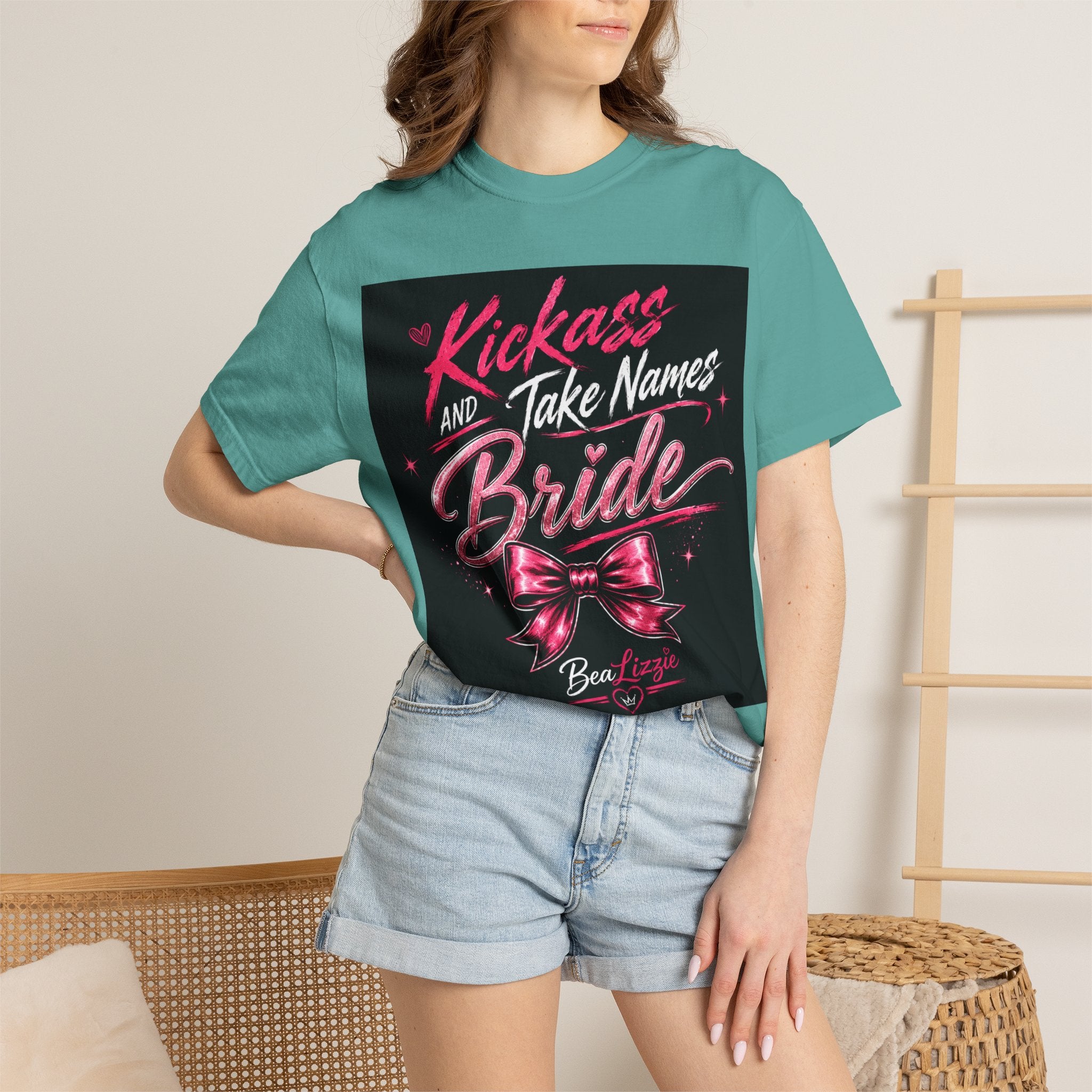 Bride 'Kick Ass and Take Names' Graphic Tee — Bachelorette Party Shirt