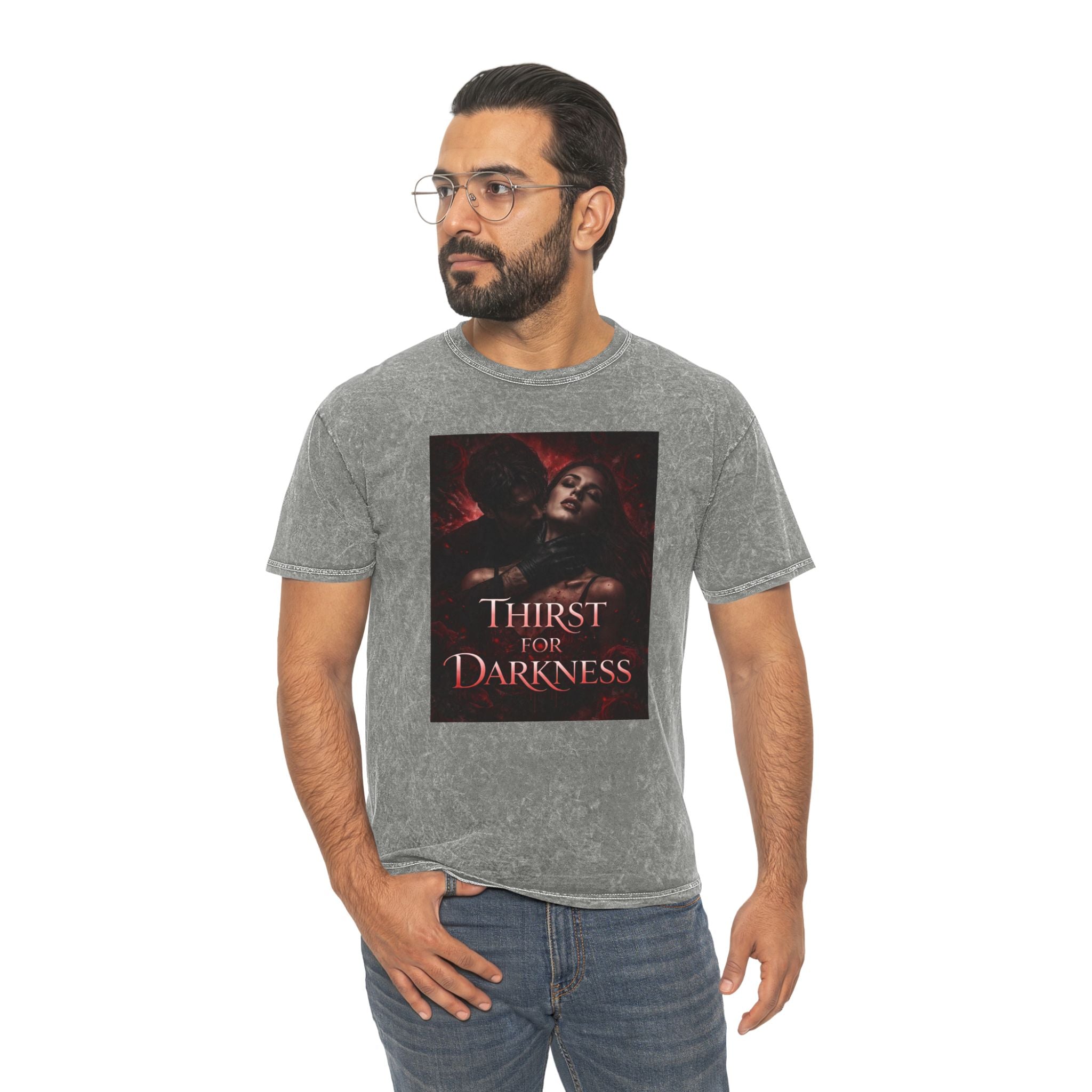 T-shirt délavé « Soif d'obscurité »