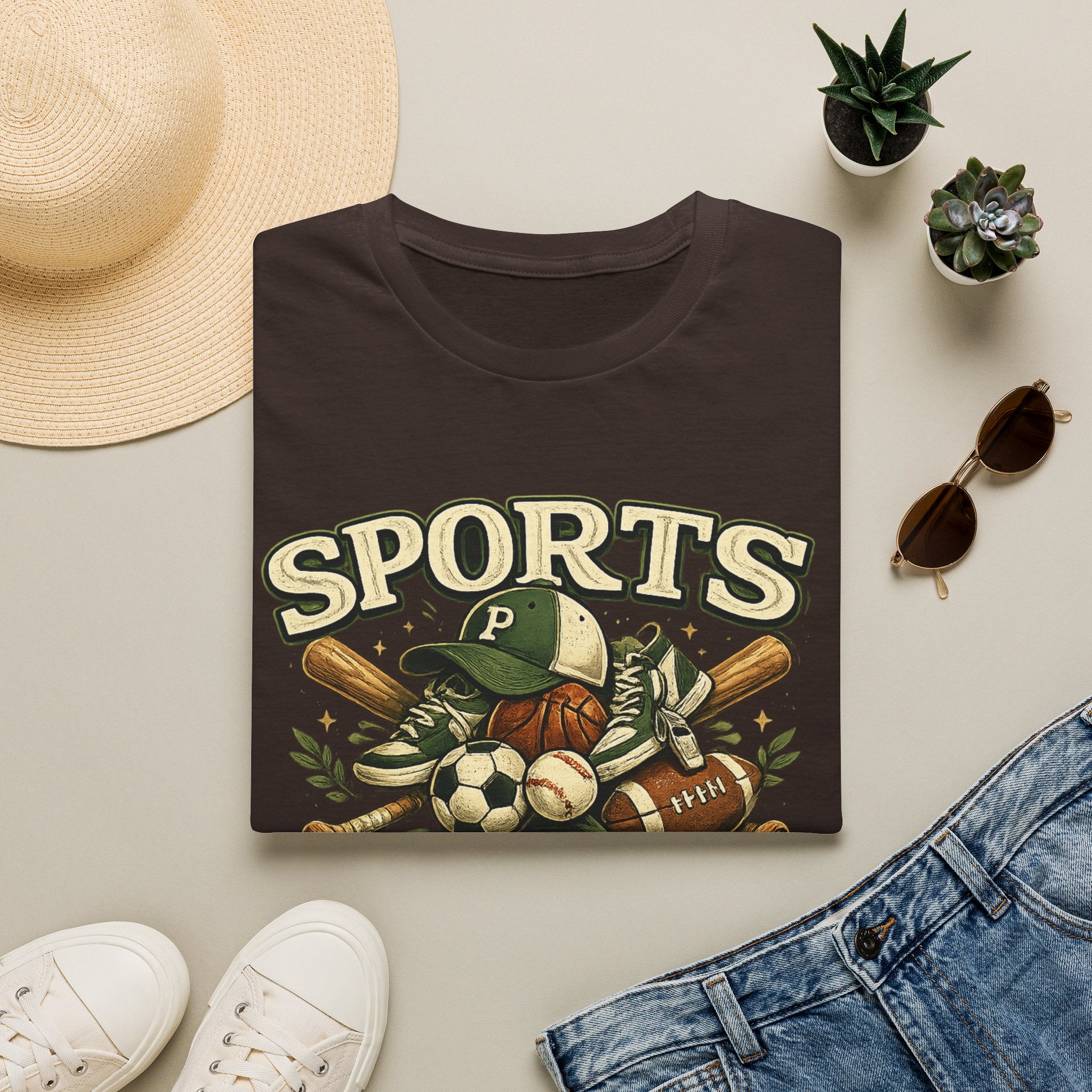 Sports Papa T-Shirt — Loving & Loud Vintage Sports Dad Tee