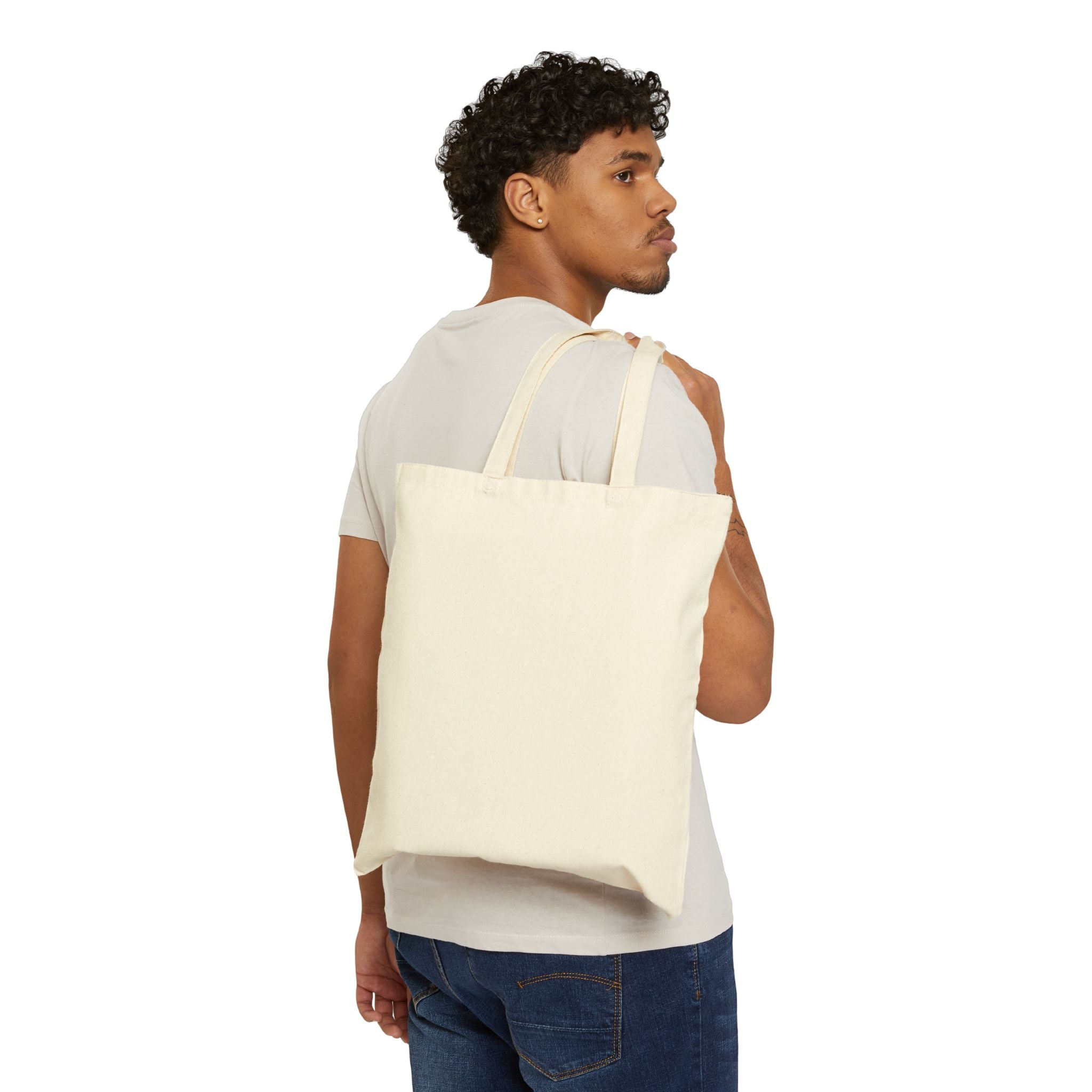 Tote Bag — "Green Bloods" Neon Script Canvas Tote