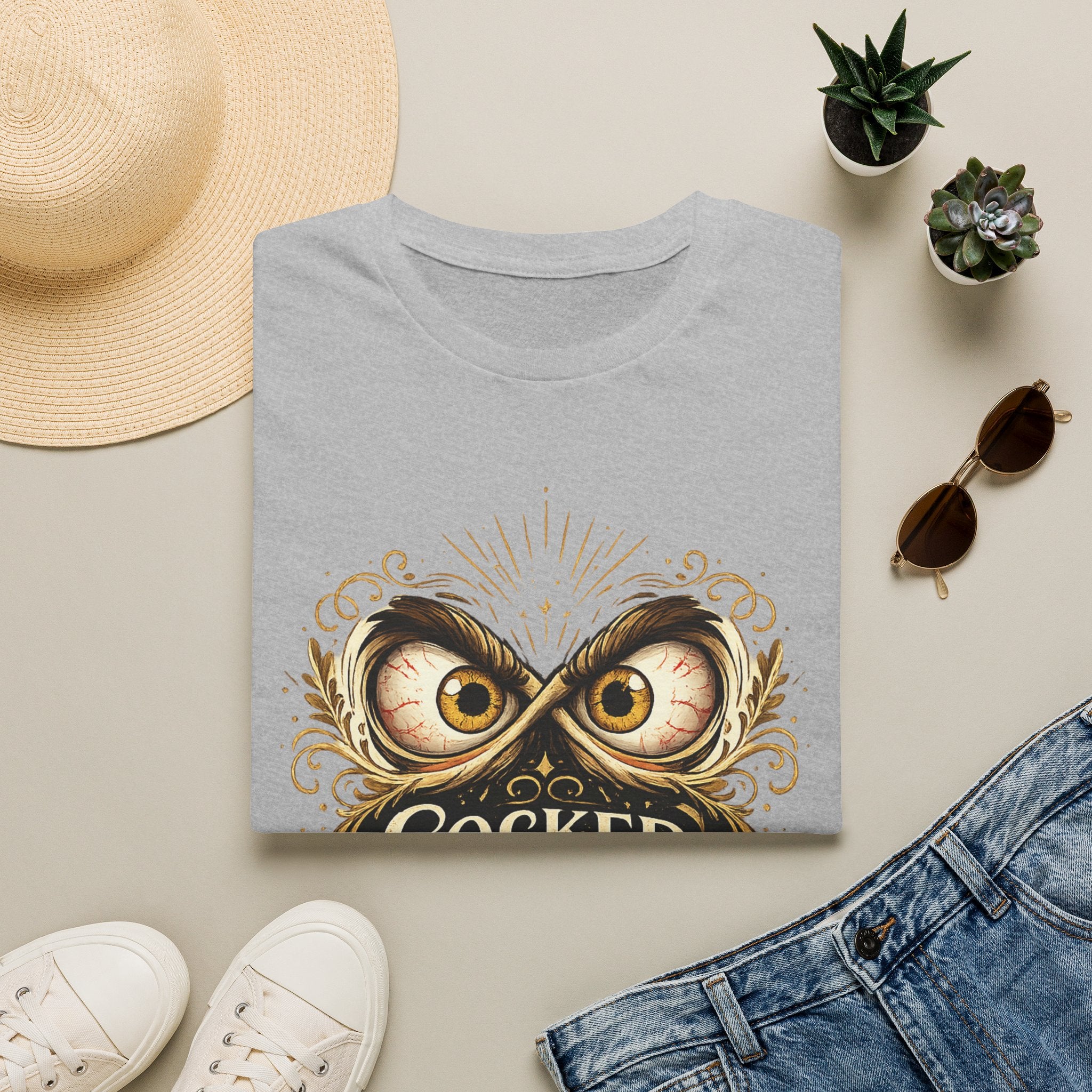 T-Shirt — "Cocked Like a Pistol" Owl Graphic Tee