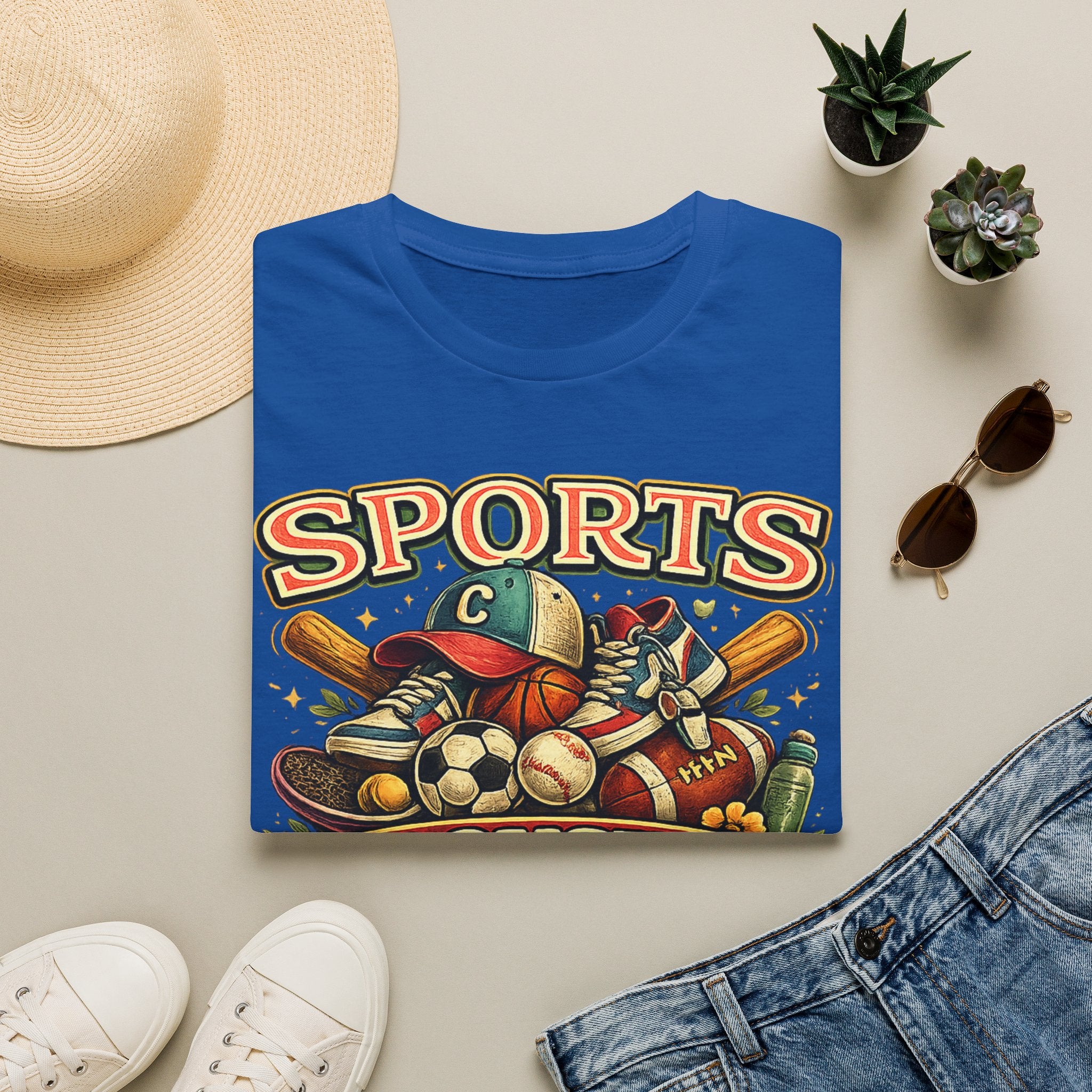 Sports Cousin T-Shirt — Vintage Athletic Family Tee ("Sports Cousin")