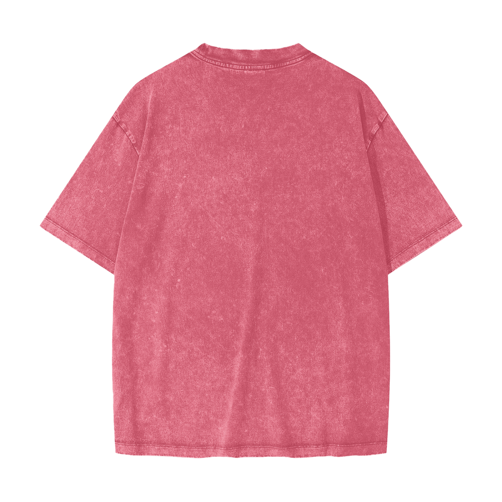 T-shirt lourd délavé par la neige