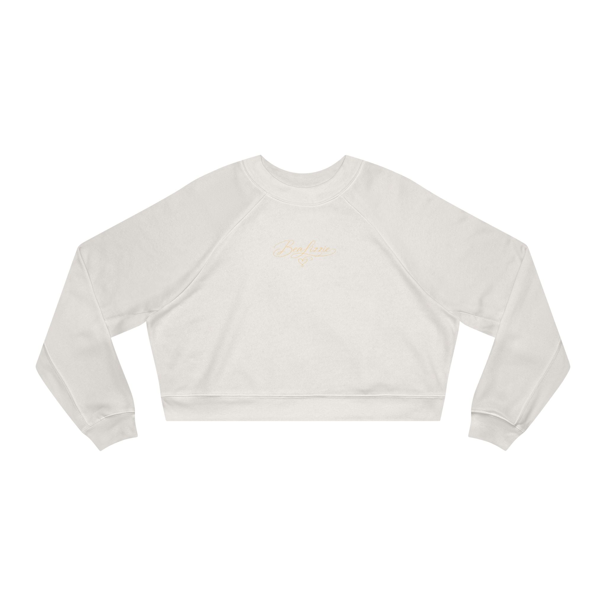 Cropped Fleece Pullover Elegant "BeaLizzie" Women's Crop Sweatshirt