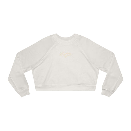 Cropped Fleece Pullover Elegant "BeaLizzie" Women's Crop Sweatshirt
