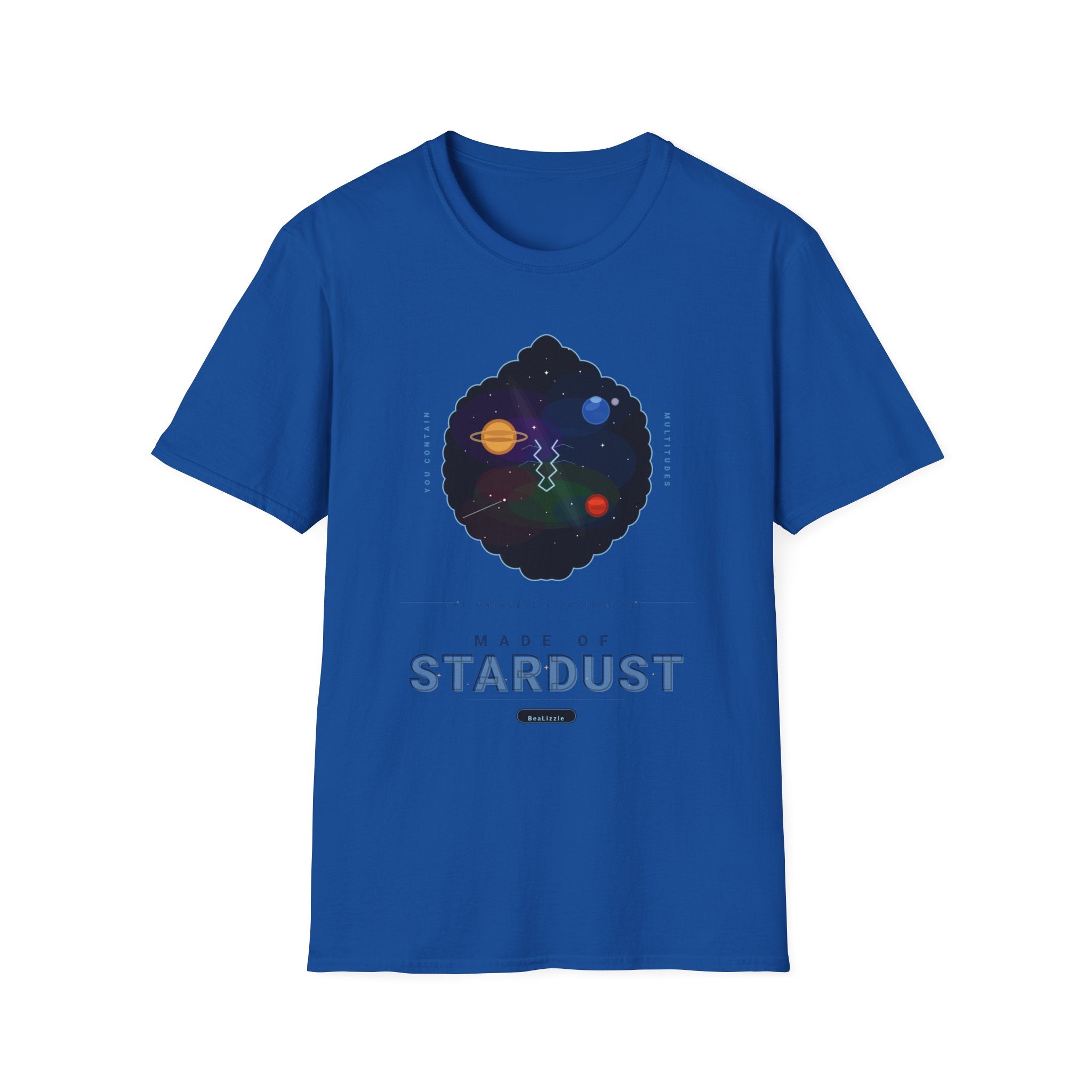 Galaxy Graphic T‑Shirt — 'Making Stardust' Cosmic Planet Tee