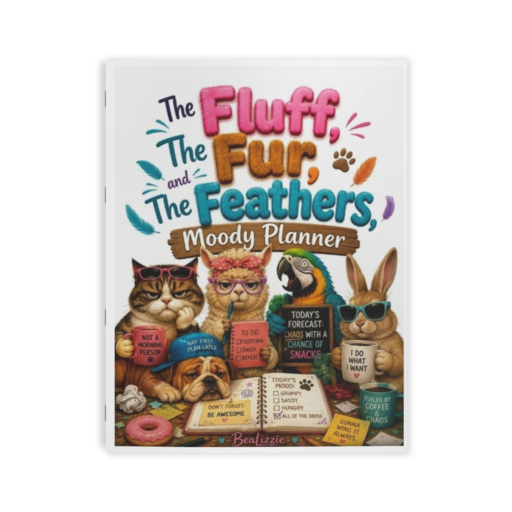The Fluff, The Fur, and The Feathers Moody Planner  Book