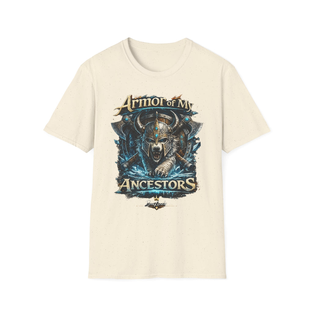 Armor of My Ancestors T-Shirt — Viking Warrior Shield Graphic Tee