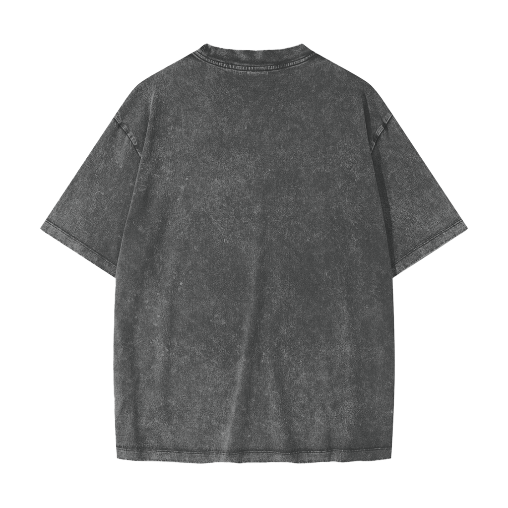 T-shirt lourd délavé par la neige