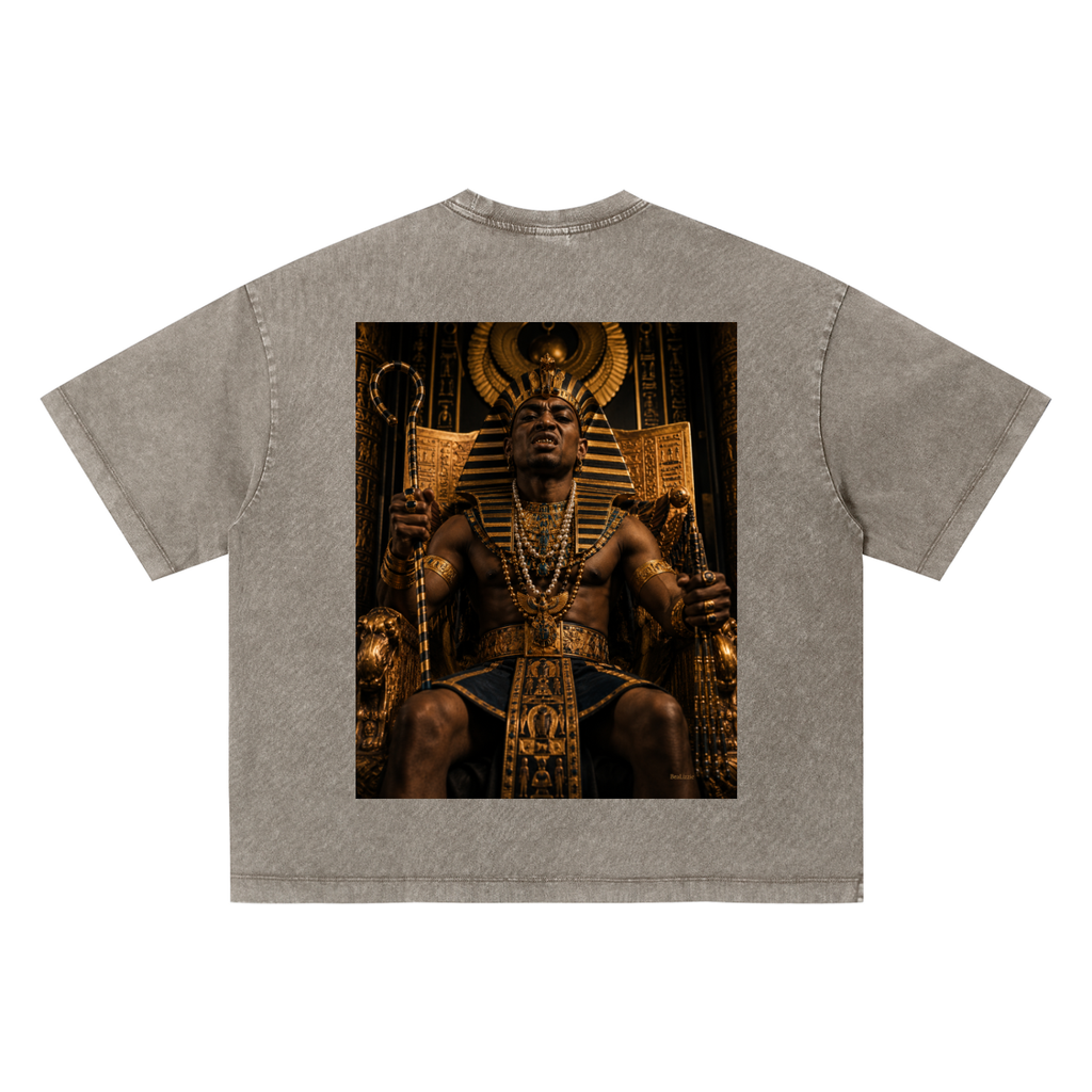 T-shirt unisexe ample délavé vintage