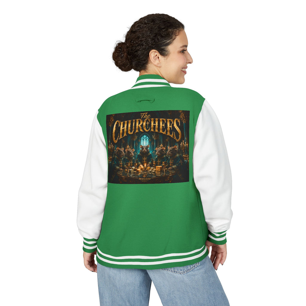Letterman Jacket — "The Churchees" Retro Band Varsity Jacket