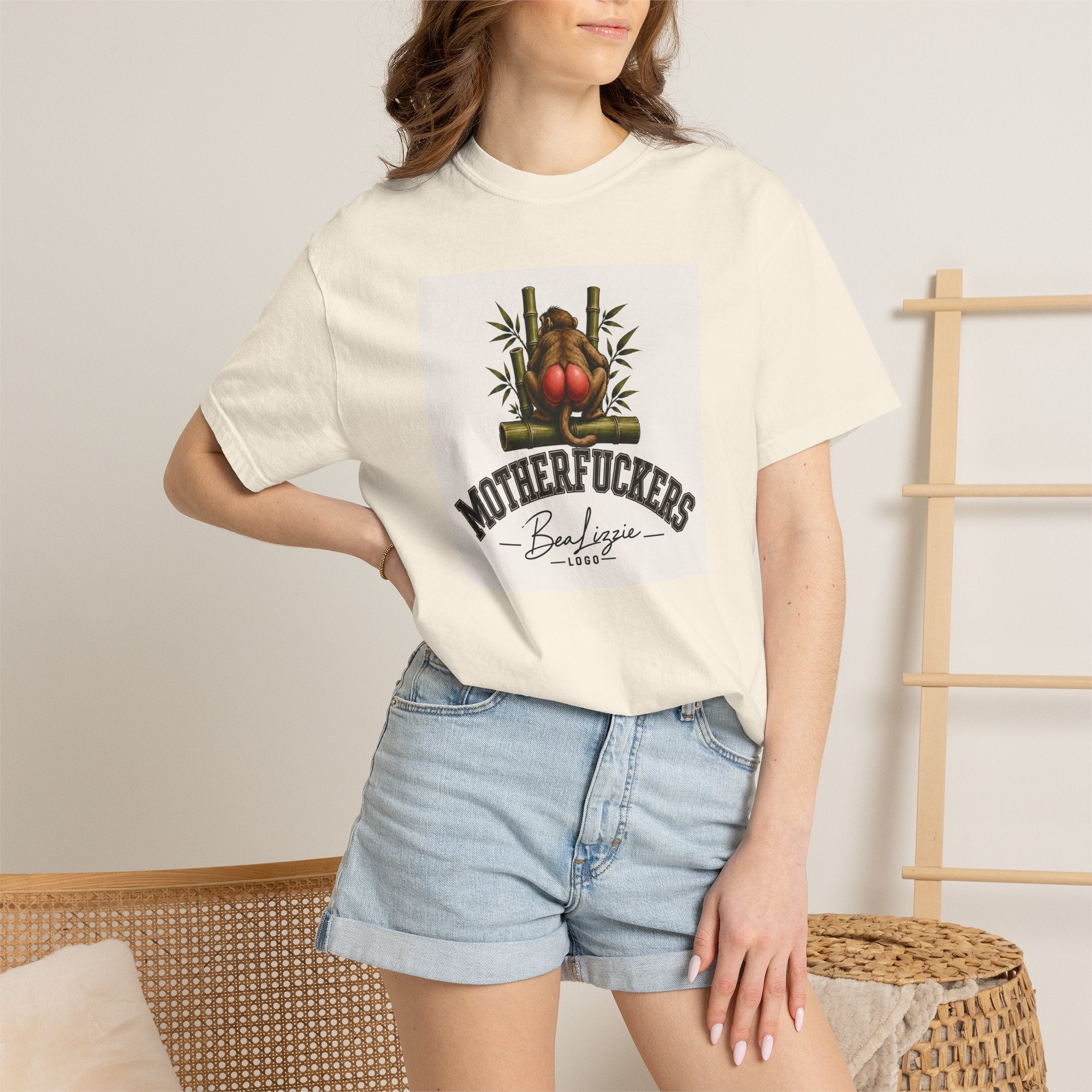 Motherfuckers Buddha Graphic T-Shirt — Retro Buddha & Bamboo Illustration Tee