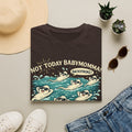 Backstroke Sloths T-Shirt — Cute Retro Swimming Sloth Design ("Backstroke! Not Today Harassment")