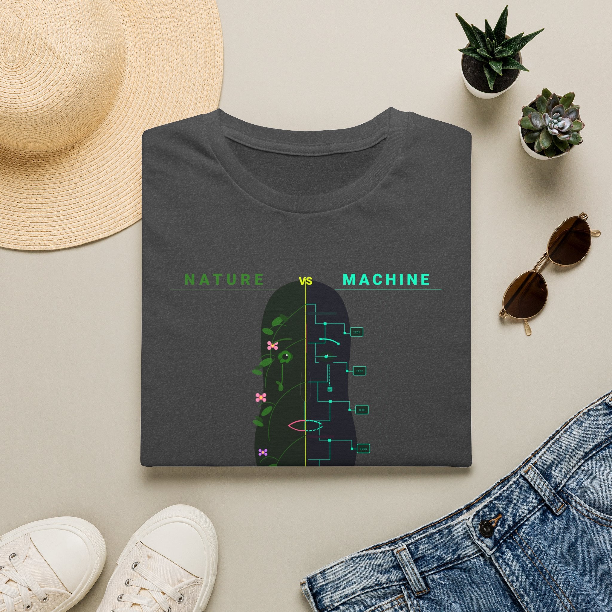 Nature Machine T-Shirt — Eco Tech Graphic Tee