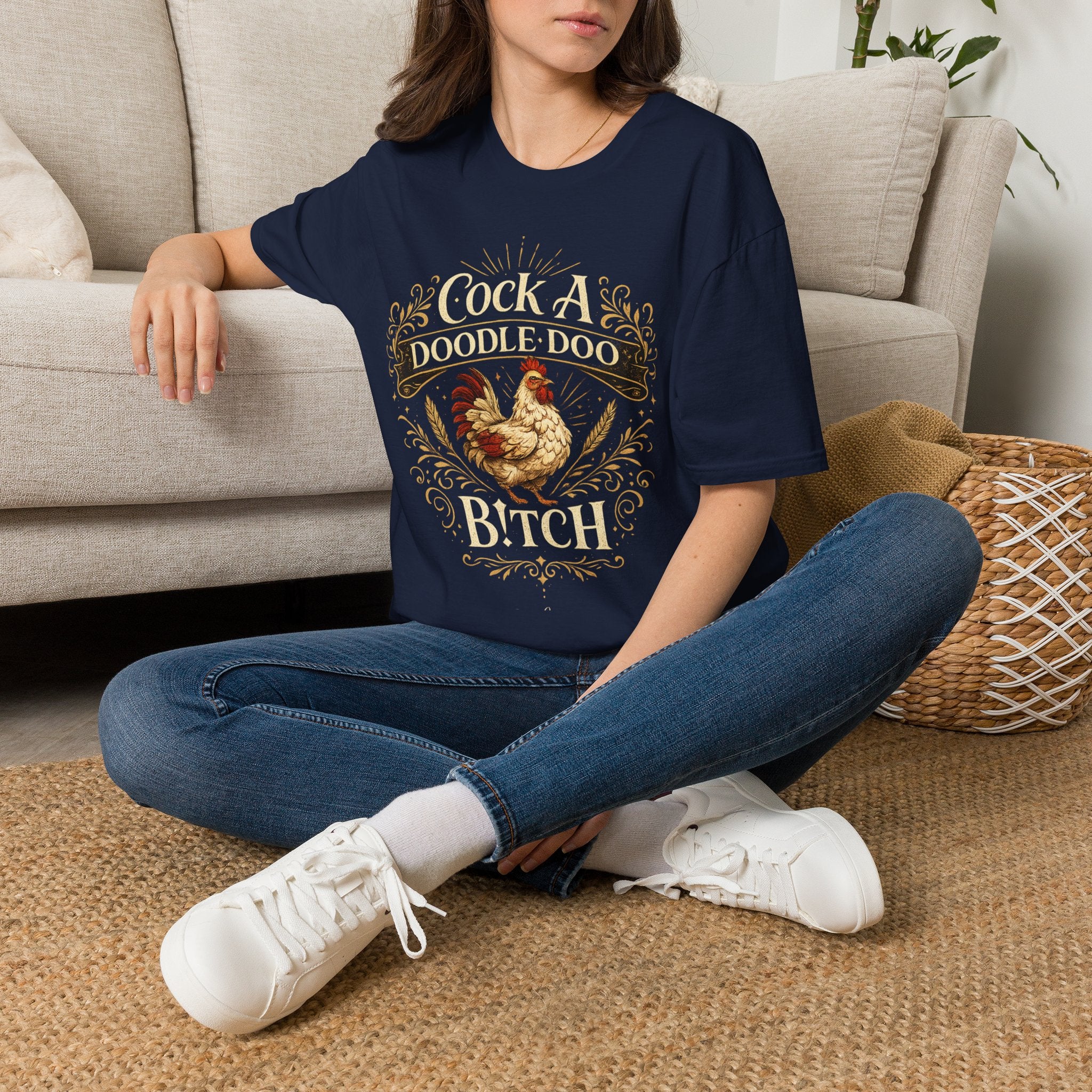 Cock A Doodle Doo T-Shirt — Funny Rooster Farmyard Graphic Tee