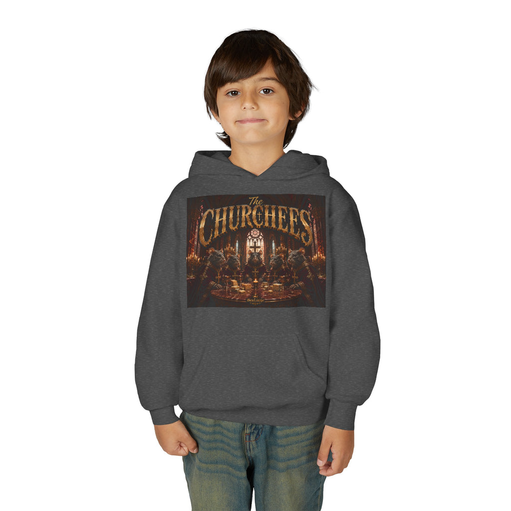 Youth Hoodie — "The Churches" Graphic