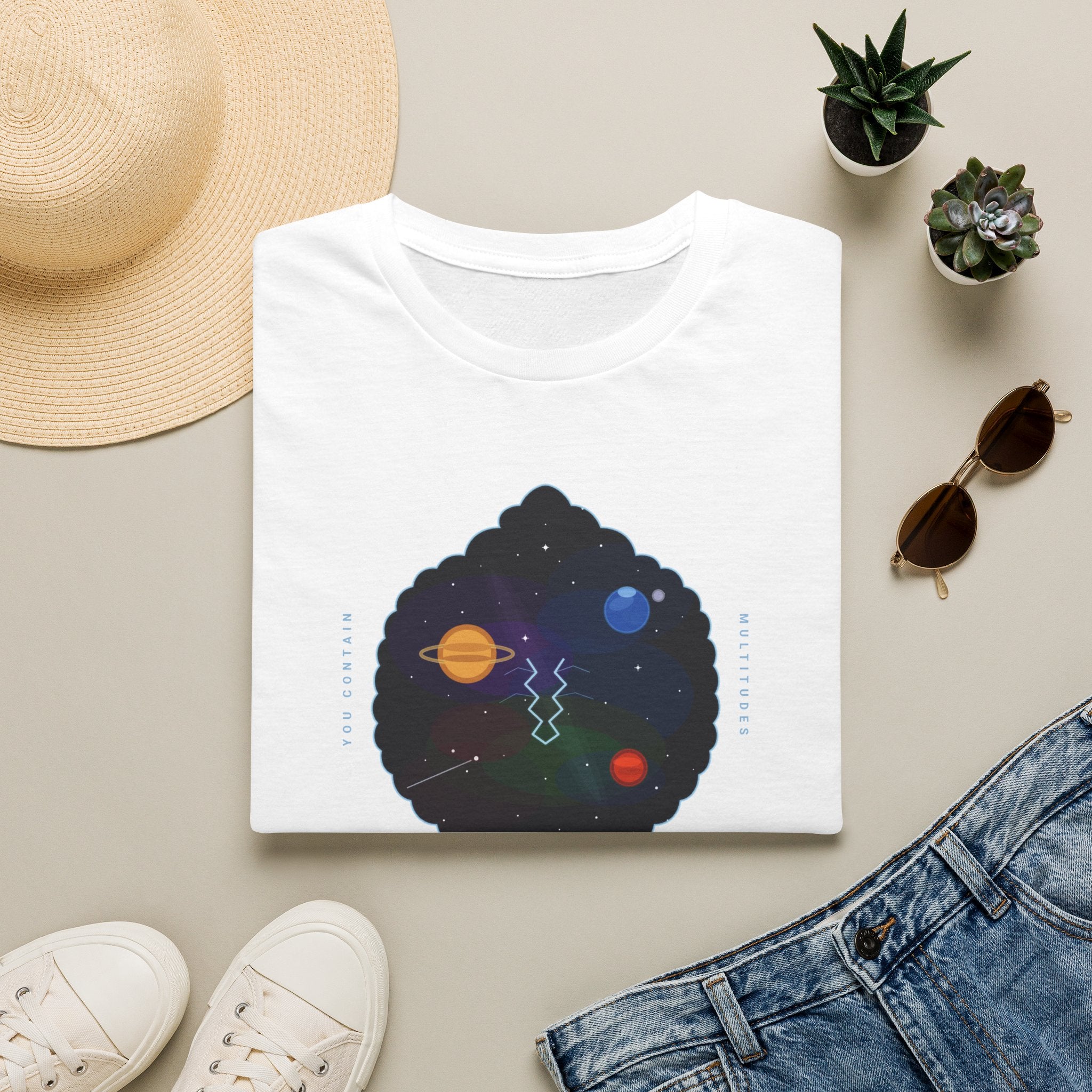 Galaxy Graphic T‑Shirt — 'Making Stardust' Cosmic Planet Tee